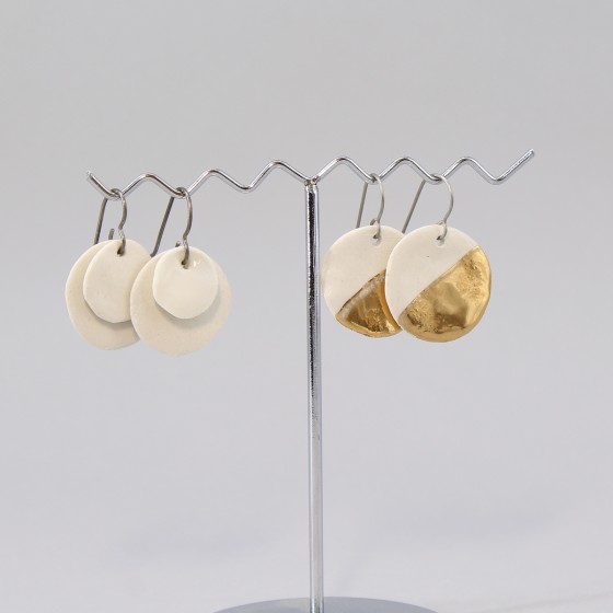 Boucle d'oreille porcelaine... Boucle d'oreille porcelaine...