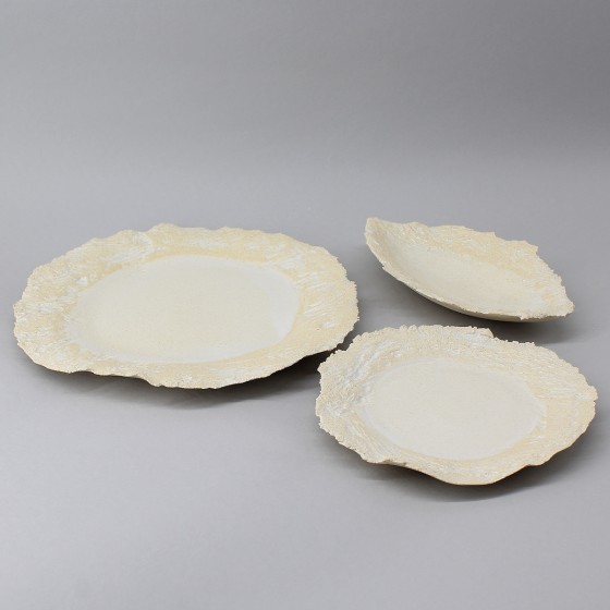 Assiette plate pétale