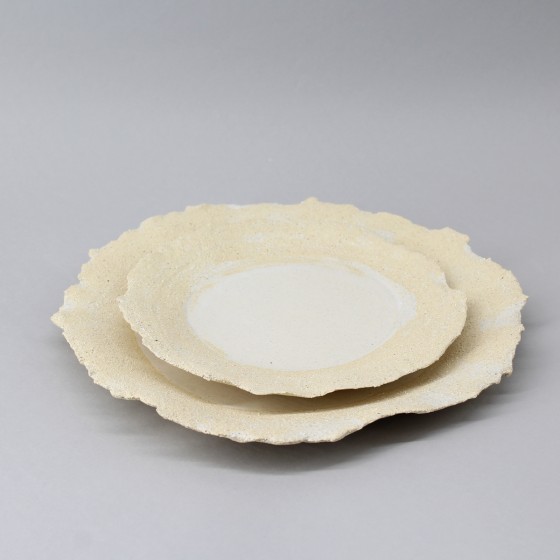 Assiette plate pétale