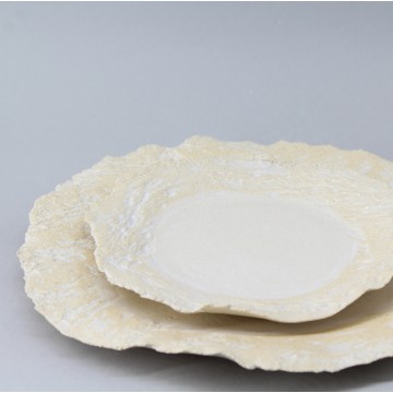 Assiette plate " écorce "