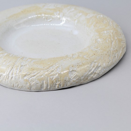 Assiette creuse " écorce"