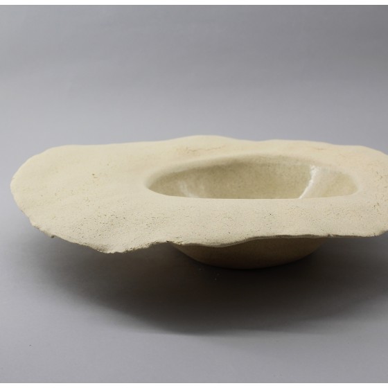 Assiette creuse ailette brute