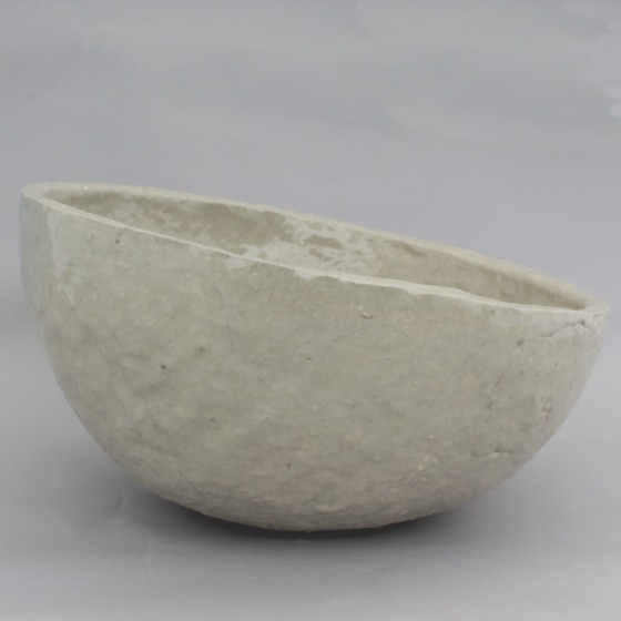 Garden pot white stoneware