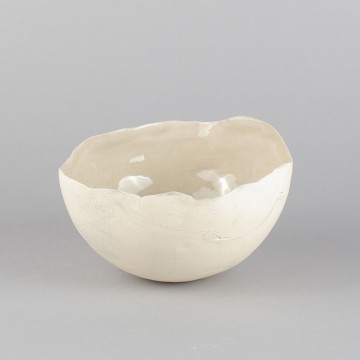 Bol " coquille" grès lisse T1