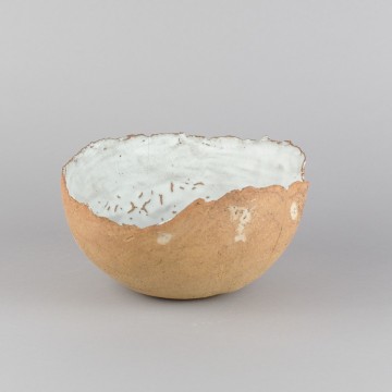 Bol coquille grès roux T1