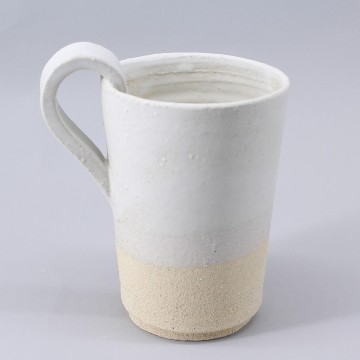 Mug grès blanc "...